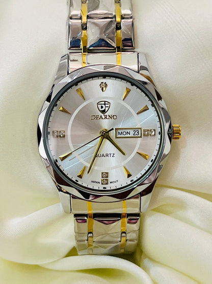 Luxury Silver Prism Men's Watch