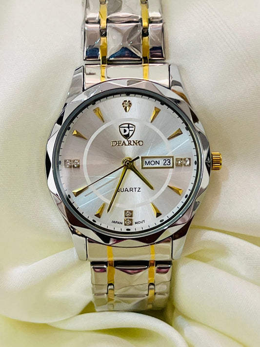Luxury Silver Prism Men's Watch