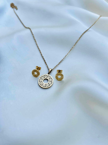 Luxury Geometric Locket Set