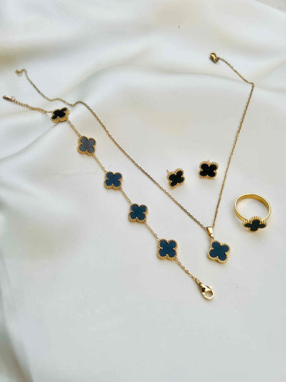 Clover Chain Locket Set