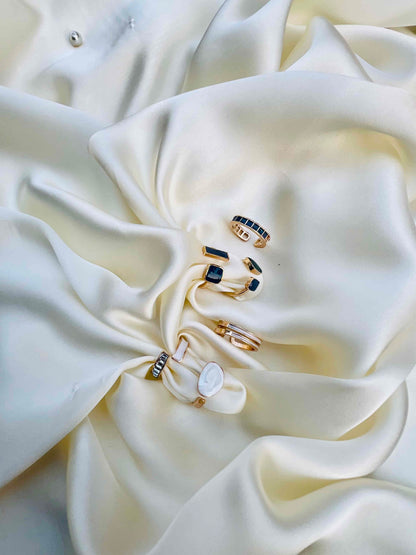 Irregular 6 Enamel Rings Deal