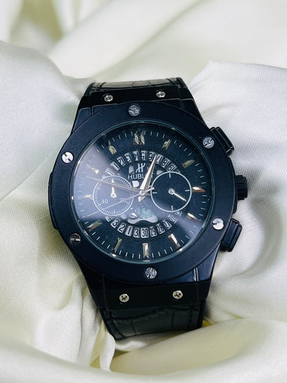 Trendy Black Strap Men's Watch
