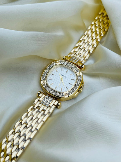 Luxury Crystal Stone Ladies Watch