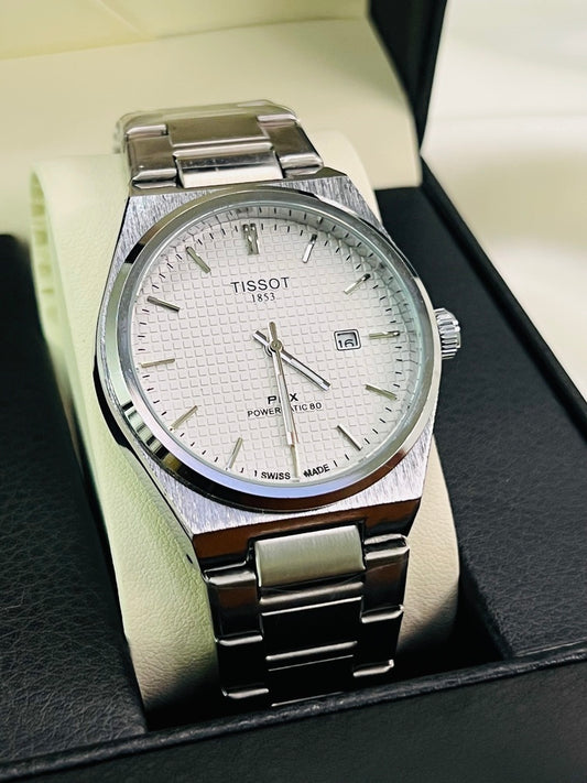 Luxury Silver PRX 1853 Men's Watch