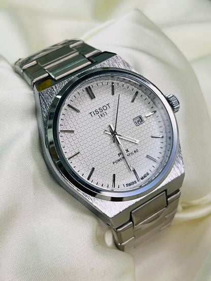 Luxury Silver PRX 1853 Men's Watch