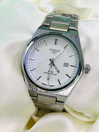 Luxury Silver PRX 1853 Men's Watch