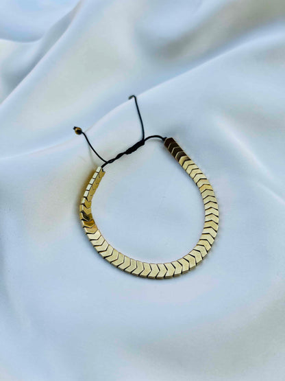 Adjustable Stone Arrow Bracelet