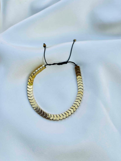Adjustable Stone Arrow Bracelet